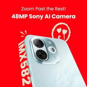 Tecno POP 9 5G (Azure Sky, 8GB+128GB) | D6300 5G Processor | 48MP Sony AI Camera | 4+ Year Lag Free Fluency |5000 mAh Battery |Dual Speaker | Without Charger